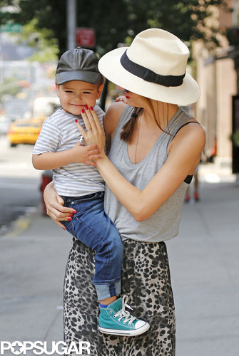Flynn Works the Cameras With His Model Mom Miranda Kerr Flynn Works the Cameras With His Model Mom Miranda Kerr