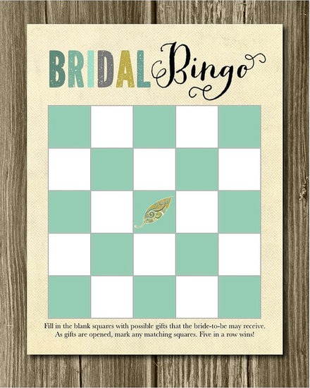 Bridal Bingo Bridal Bingo
