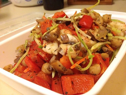 Lemon-Basil Shrimp and Veggies