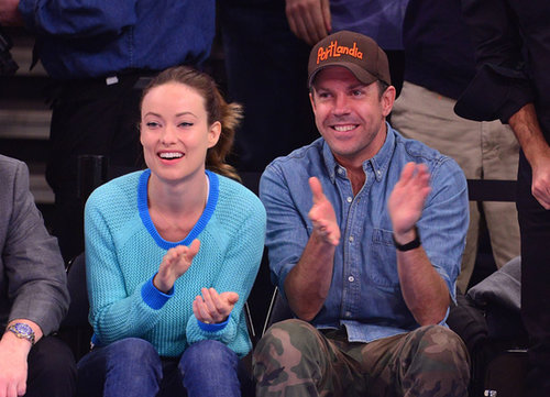 Olivia Wilde and Jason Sudeikis cheered on the NY Knicks when the y played the Indiana Pacers in May during the playoffs.
Olivia Wilde and Jason Sudeikis cheered on the NY Knicks when the y played the Indiana Pacers in May during the playoffs.