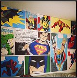 Best Mom Ever Paints Superhero Mural For Her Kid's Bedroom
