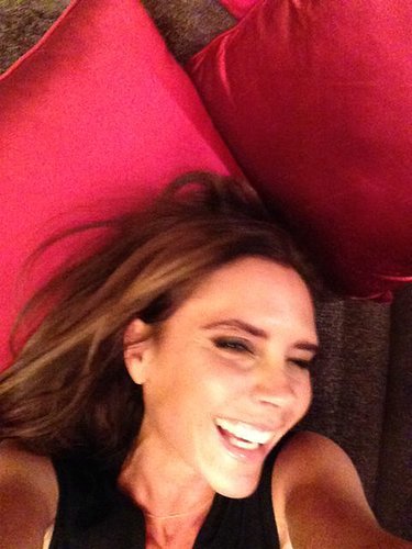 David Beckham shared a snap of his wife on his Facebook page, writing, "See, I told you she smiles."
Source: Facebook user DavidBeckham
David Beckham shared a snap of his wife on his Facebook page, writing, "See, I told you she smiles."
Source: Facebook user DavidBeckham