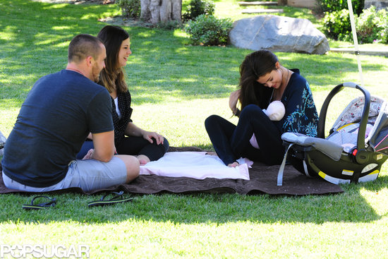 Selena Gomez gave her baby sister a smile during a picnic in LA.
Selena Gomez gave her baby sister a smile during a picnic in LA.