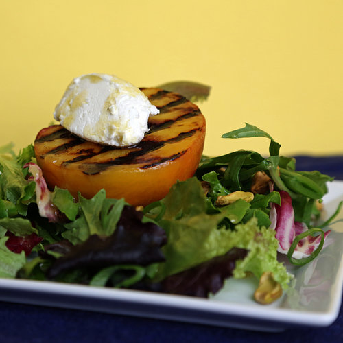 Grilled Peach Salad With Goat Cheese Grilled Peach Salad With Goat Cheese