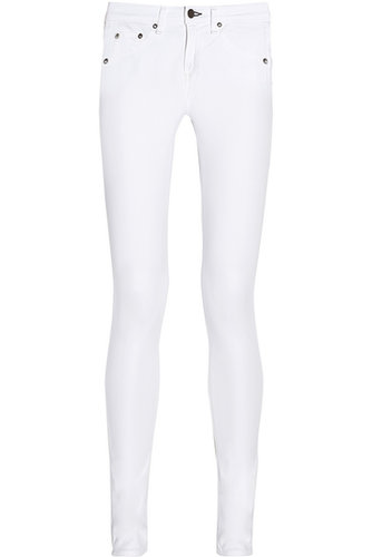 No Summer wardrobe is complete without a perfect pair of white jeans. After a fairly exhaustive search, I've decided that this slim pair from Rag & Bone JEAN ($187) is the platonic ideal. They are opaque under any light (even unflattering dressing room fluorescents) and stretchy without pulling and hit just the right spot above the ankle.
— MLG
No Summer wardrobe is complete without a perfect pair of white jeans. After a fairly exhaustive search, I've decided that this slim pair from Rag & Bone JEAN ($187) is the platonic ideal. They are opaque under any light (even unflattering dressing room fluorescents) and stretchy without pulling and hit just the right spot above the ankle.
— MLG