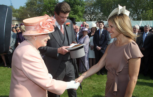 Katie Couric met Queen Elizabeth at a garden party at Buckingham Palace in May 2012.
Katie Couric met Queen Elizabeth at a garden party at Buckingham Palace in May 2012.