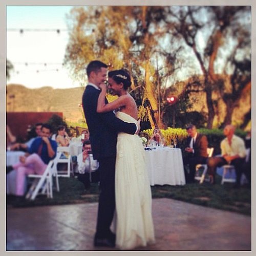 Damien Fahey danced with his bride, Grasie Mercedes, during their June wedding.
Source: Instagram user damienfahey
Damien Fahey danced with his bride, Grasie Mercedes, during their June wedding.
Source: Instagram user damienfahey