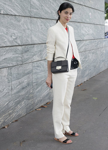 The white suit felt modern and fresh on Caroline Issa.
The white suit felt modern and fresh on Caroline Issa.