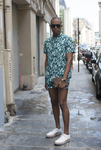 Summer's unofficial suit is short on sleeves and shorts — both chic and cooling.
Summer's unofficial suit is short on sleeves and shorts — both chic and cooling.