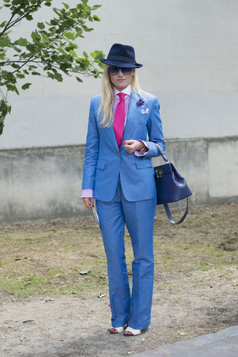 Take the menswear trend as literal as you want — we love it!
Take the menswear trend as literal as you want — we love it!
