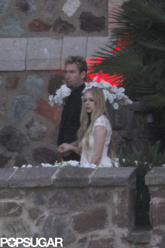 Avril Lavigne and Chad Kroeger dressed up for their wedding rehearsal.
Avril Lavigne and Chad Kroeger dressed up for their wedding rehearsal.