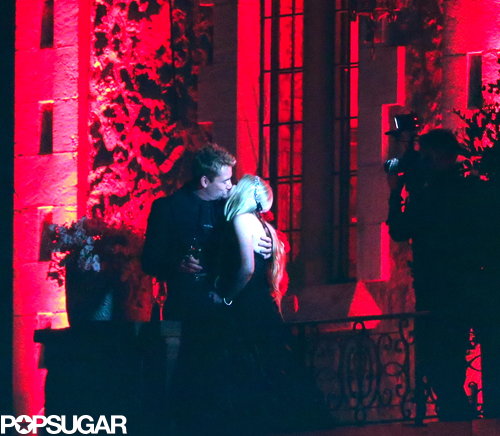 Avril Lavigne and Chad Kroeger shared a kiss.
Avril Lavigne and Chad Kroeger shared a kiss.