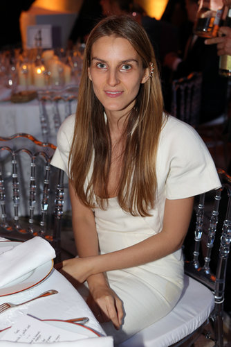 At Fendi's private dinner, Gaia Repossi styled her edgy jewelry designs with a white sheath.
Source: At Fendi's private dinner, Gaia Repossi styled her edgy jewelry designs with a white sheath.
Source: