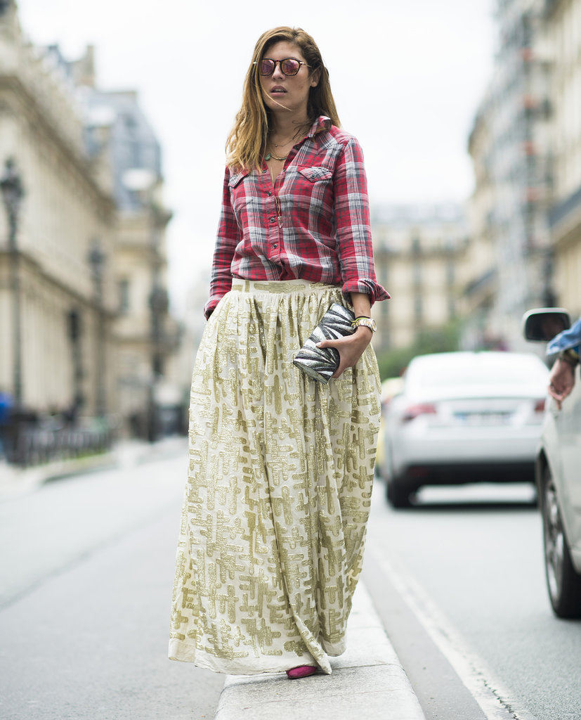 The unexpected came together for a nice pairing in Paris. We loved how this fashion-lover paired a plaid button-up with a glitzy ball skirt.
Source: Le 21ème | Adam Katz Sinding
The unexpected came together for a nice pairing in Paris. We loved how this fashion-lover paired a plaid button-up with a glitzy ball skirt.
Source: Le 21ème | Adam Katz Sinding