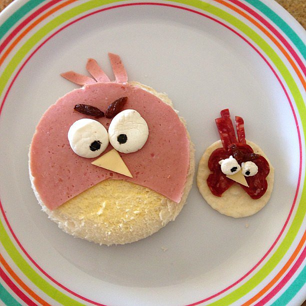 What do you get when bologna meets marshmallows meets cheese and crackers? Why, an Angry Birds after-school snack, of course.
Source: Instagram user mrs_aitken
What do you get when bologna meets marshmallows meets cheese and crackers? Why, an Angry Birds after-school snack, of course.
Source: Instagram user mrs_aitken