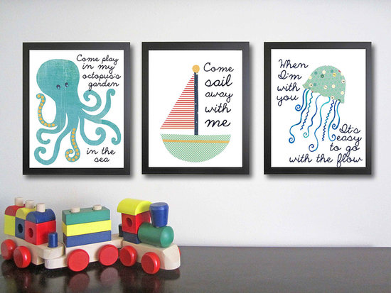 Snag this set of nautical art prints ($75) that come with playful Summer sayings.
Snag this set of nautical art prints ($75) that come with playful Summer sayings.