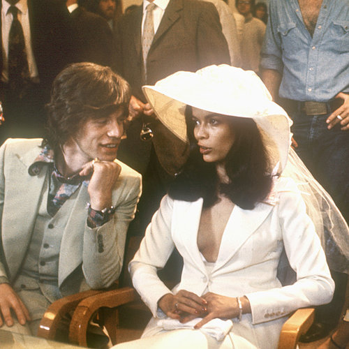 Bucking tradition and foregoing the wedding gown, Bianca Jagger looked Saint-Tropez-chic in a suit by Savile Row tailor Tommy Nutter when she married Mick Jagger in 1971.
Bucking tradition and foregoing the wedding gown, Bianca Jagger looked Saint-Tropez-chic in a suit by Savile Row tailor Tommy Nutter when she married Mick Jagger in 1971.