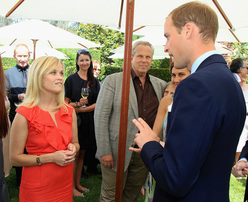 Prince William attended a reception in July 2011 to mark the launch of Tusk's US Patron Circle in Beverly Hills, where he met Reese Witherspoon.
Prince William attended a reception in July 2011 to mark the launch of Tusk's US Patron Circle in Beverly Hills, where he met Reese Witherspoon.