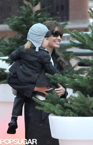 Knox Jolie-Pitt and Angelina Jolie checked out the Christmas trees in Paris in December 2010.
Knox Jolie-Pitt and Angelina Jolie checked out the Christmas trees in Paris in December 2010.
