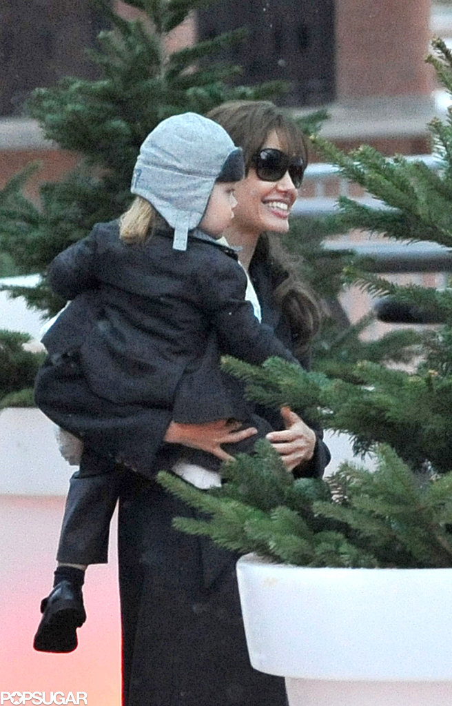 Knox Jolie-Pitt and Angelina Jolie checked out the Christmas trees in Paris in December 2010.
Knox Jolie-Pitt and Angelina Jolie checked out the Christmas trees in Paris in December 2010.