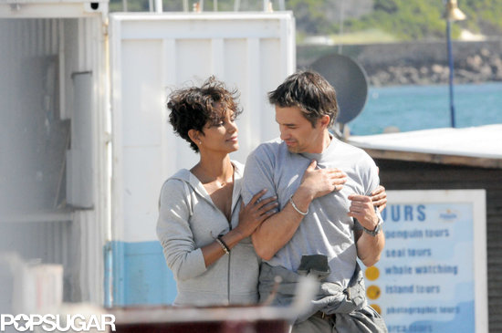 Halle Berry and Olivier Martinez showed more love on the Dark Tide set in 2010.
Halle Berry and Olivier Martinez showed more love on the Dark Tide set in 2010.