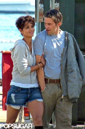 Halle Berry and Olivier Martinez snuggled up on the Dark Tide set in the Summer of 2010.
Halle Berry and Olivier Martinez snuggled up on the Dark Tide set in the Summer of 2010.
