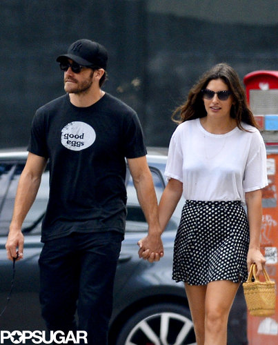 Alyssa Miller wore a Reformation skirt while holding hands with boyfriend Jake Gyllenhaal.
Alyssa Miller wore a Reformation skirt while holding hands with boyfriend Jake Gyllenhaal.