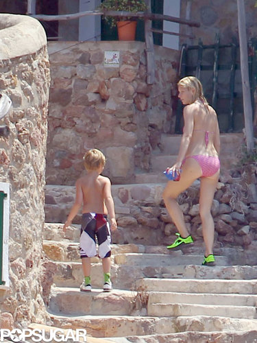 Gwyneth Paltrow and her son, Moses, hung out at their Spanish home.
Gwyneth Paltrow and her son, Moses, hung out at their Spanish home.