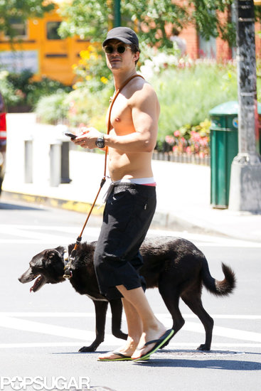Orlando Bloom took his dog for a walk in NYC on Tuesday.
Orlando Bloom took his dog for a walk in NYC on Tuesday.