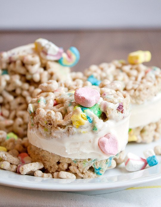 Lucky Charms Ice Cream Sandwiches Lucky Charms Ice Cream Sandwiches