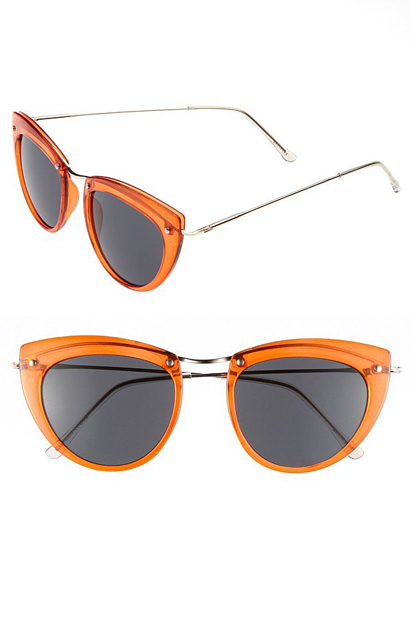 Experiment with some freshly squeezed fashion with Spitfire's orange shades ($38).
Experiment with some freshly squeezed fashion with Spitfire's orange shades ($38).