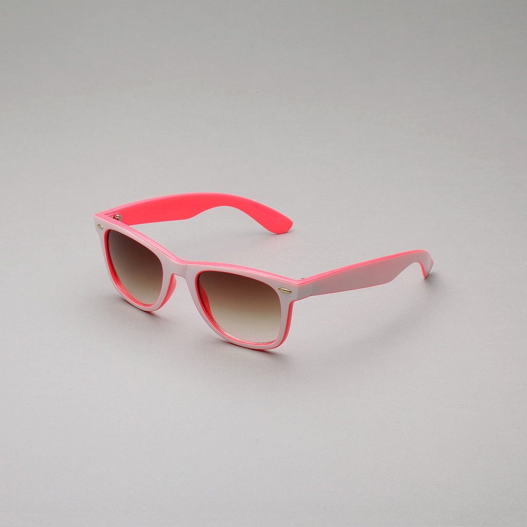 A girl can never have too much pink, and these two-toned Joe Boxer shades ($10) prove it.
A girl can never have too much pink, and these two-toned Joe Boxer shades ($10) prove it.