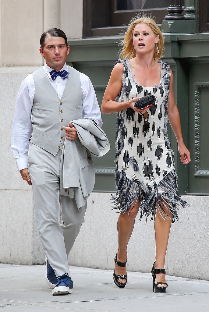 Julie Bowen and Scott Phillips arrived together for Jesse Tyler Ferguson's NYC wedding in the Summer of 2013.
Julie Bowen and Scott Phillips arrived together for Jesse Tyler Ferguson's NYC wedding in the Summer of 2013.
