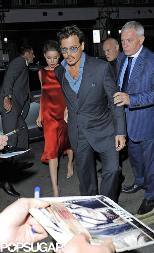Johnny Depp and Amber Heard had a date night in London.
Johnny Depp and Amber Heard had a date night in London.