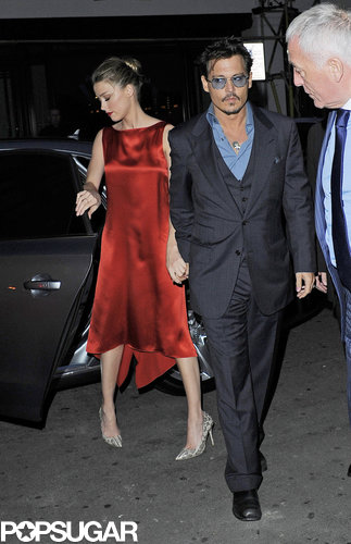 Johnny Depp and Amber Heard Show Love in London Following His UK Premiere Johnny Depp and Amber Heard Show Love in London Following His UK Premiere