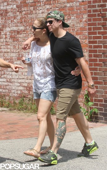 Jennifer Lopez had her arm around Casper Smart for a stroll in the Hamptons.
Jennifer Lopez had her arm around Casper Smart for a stroll in the Hamptons.