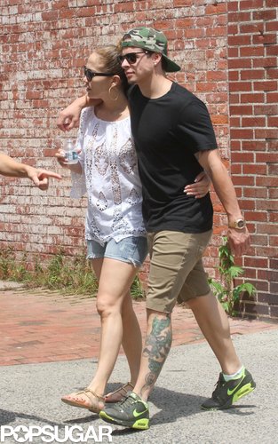 Jennifer Lopez had her arm around Casper Smart for a stroll in the Hamptons.
Jennifer Lopez had her arm around Casper Smart for a stroll in the Hamptons.