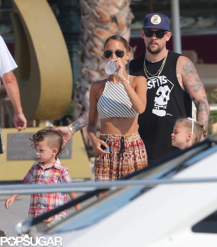 Nicole Richie and Joel Madden hung out with their kids, Sparrow and Harlow, in the South of France.
Nicole Richie and Joel Madden hung out with their kids, Sparrow and Harlow, in the South of France.