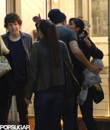 Robert Pattinson got a kiss from a mystery woman during a night out in Toronto.
Robert Pattinson got a kiss from a mystery woman during a night out in Toronto.