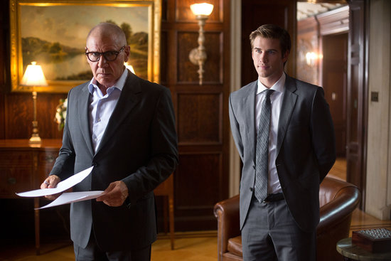 Harrison Ford and Liam Hemsworth in Paranoia.
Harrison Ford and Liam Hemsworth in Paranoia.
