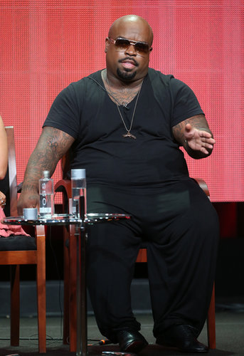 CeeLo Green spoke on stage for The Voice.
CeeLo Green spoke on stage for The Voice.
