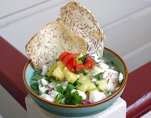 Hawaiian Ceviche with Pineapple Salsa Hawaiian Ceviche with Pineapple Salsa