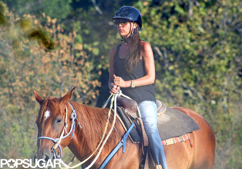 Victoria Beckham Is on a Horse! Victoria Beckham Is on a Horse!