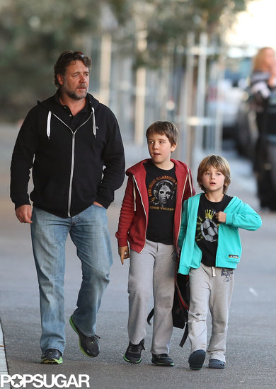 Russell Crowe took his sons, Tennyson and Charles, to get ice cream on Monday in Sydney, Australia.
Russell Crowe took his sons, Tennyson and Charles, to get ice cream on Monday in Sydney, Australia.