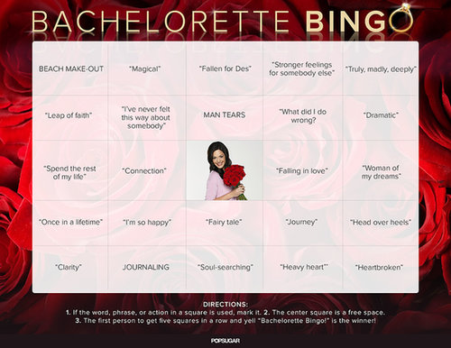 The Game: Bachelorette Bingo The Game: Bachelorette Bingo
