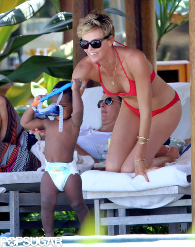 Charlize Theron Shows Off Her Hot Birthday Bikini Bod Charlize Theron Shows Off Her Hot Birthday Bikini Bod