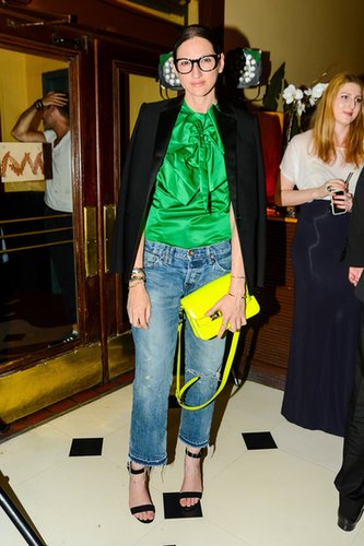 There's no firm proof, but we're fairly certain Lyons was one of the first to take up the torch for boyfriend jeans. (Thank you, Jenna!).
There's no firm proof, but we're fairly certain Lyons was one of the first to take up the torch for boyfriend jeans. (Thank you, Jenna!).