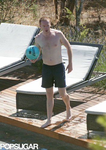 Damian Lewis went shirtless while hanging out near his hotel's pool in Ibiza in August.
Damian Lewis went shirtless while hanging out near his hotel's pool in Ibiza in August.