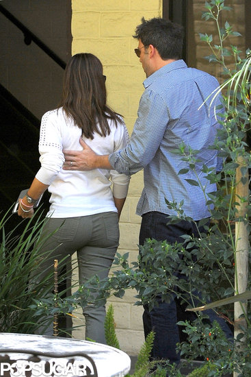 Ben Affleck placed his hand on his wife Jennifer Garner's back as they had a couple's outing in LA in July 2013.
Ben Affleck placed his hand on his wife Jennifer Garner's back as they had a couple's outing in LA in July 2013.
