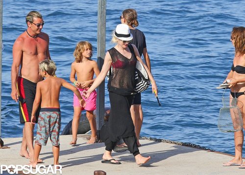 Gwen Stefani Stays Glam as Gavin Rossdale Goes Shirtless Gwen Stefani Stays Glam as Gavin Rossdale Goes Shirtless